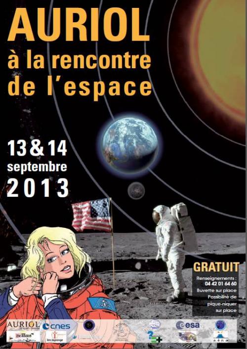 Affiche officielle des Rencontres Spatiales Auriol 2013