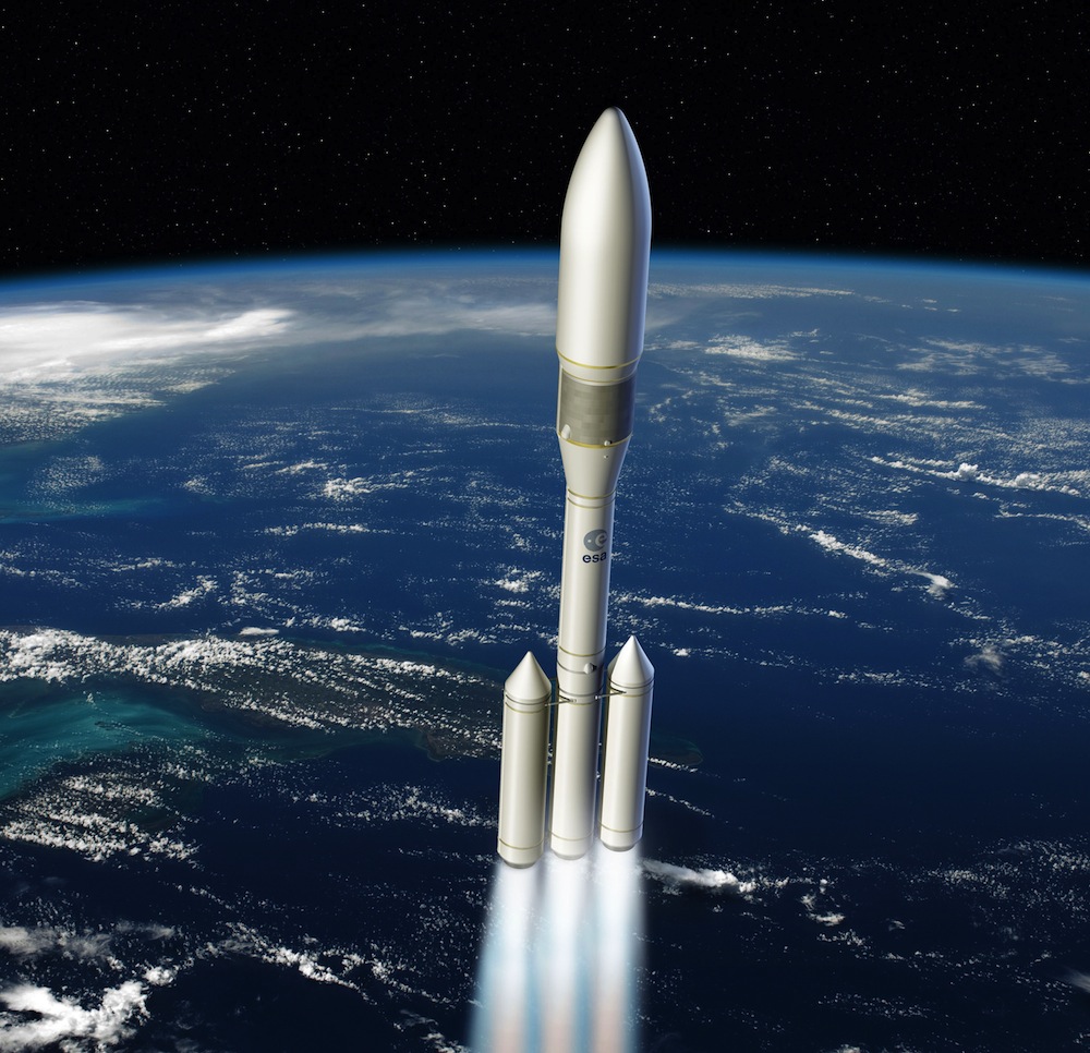 Vue d'artiste de la fusée Ariane 6 (image ESA)
