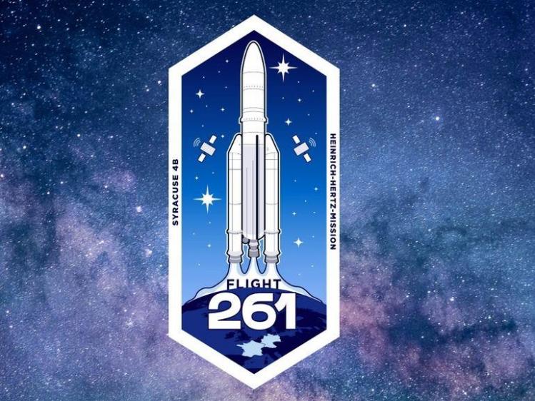Logo Ariane-5 VA261 (image Arianespace)