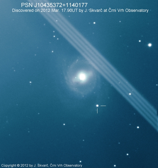 Photo de sn2012aw dans la galaxie M95...