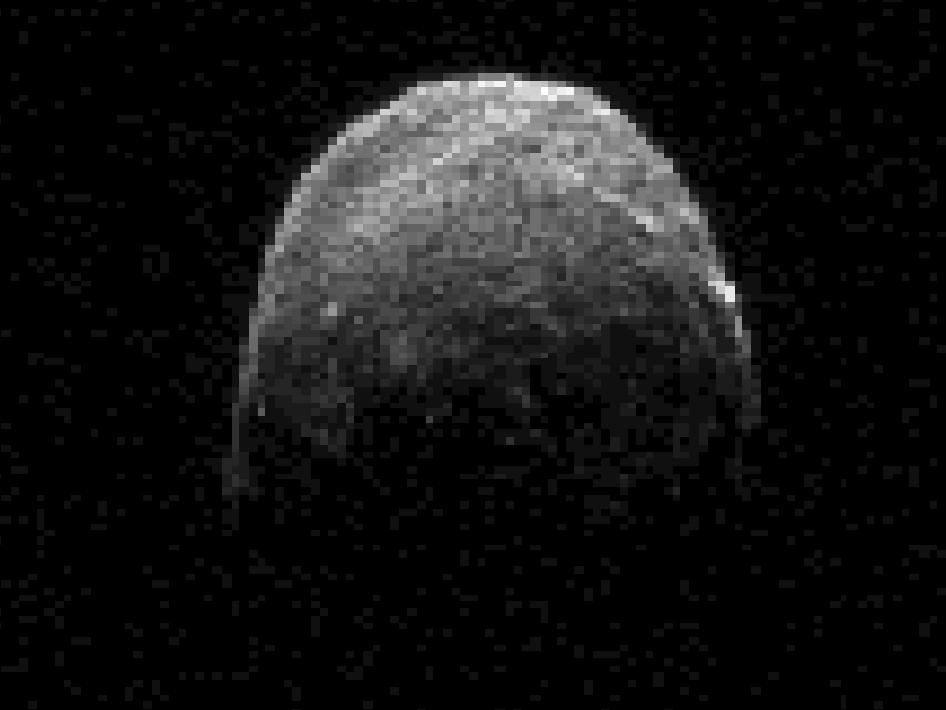 Image radar de l'astéroïde 2005 YU55 (image NASA)